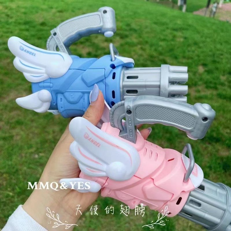 gatling automatic bubble gun otomatis rambo