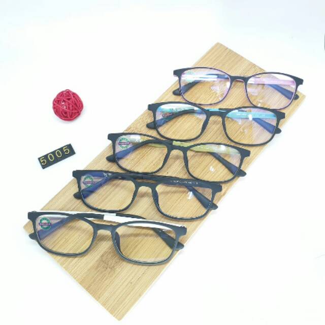 FRAME KACAMATA #5005 PLANO ANTIRADIASI / MINUS PLUS /POTOCHROMIC