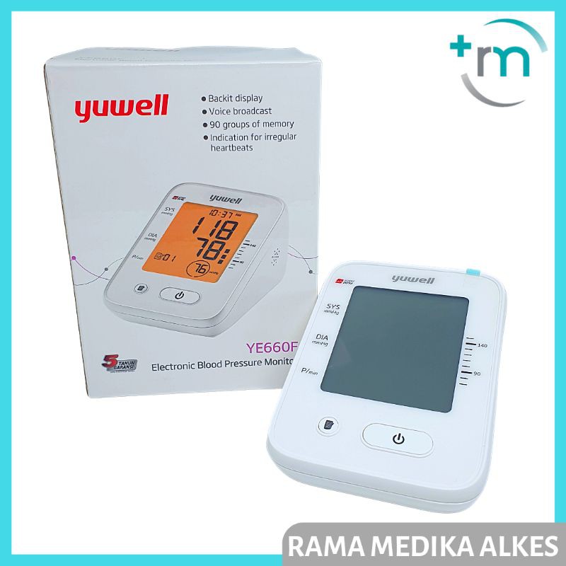 Tensimeter Digital YUWELL  + Suara Tipe YE 660 F