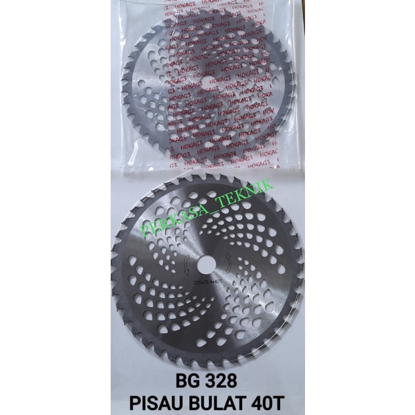 BG328 PISAU BULAT 40T BLADE PARANGAN MATA INTAN BAJA MESIN POTONG RUMPUT BG 318 328