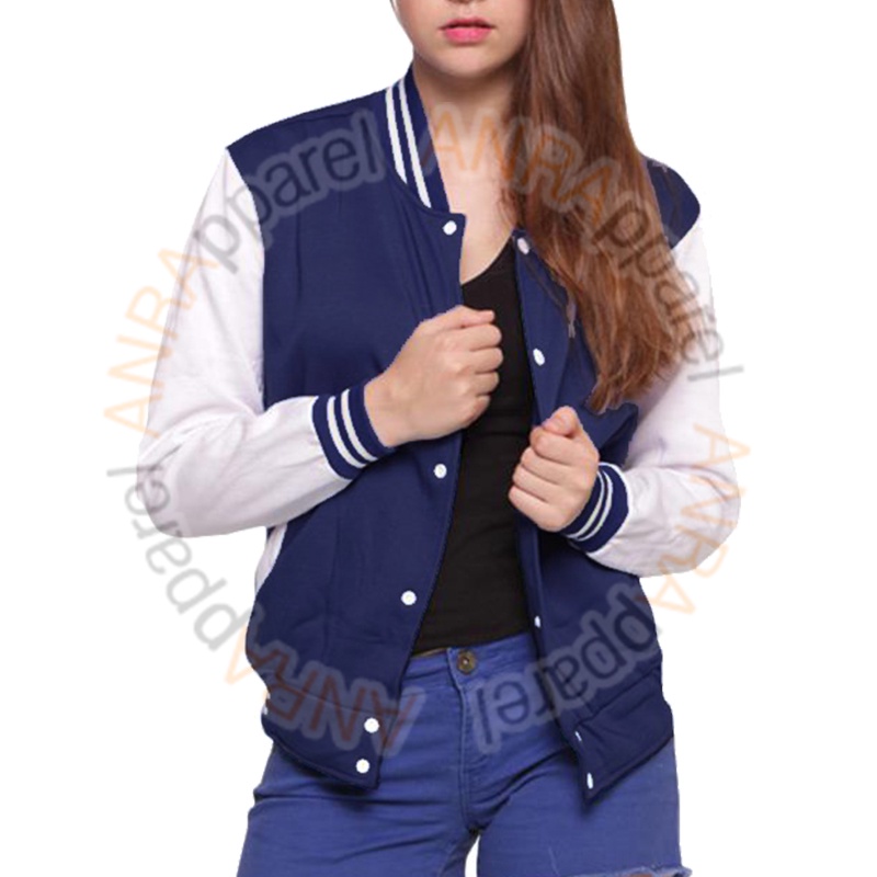 BASEBALL Jaket Milea Dilan Varsity Kancing Wanita | Jaket Sweater | Jaket Cewek Keren | Jaket Flee