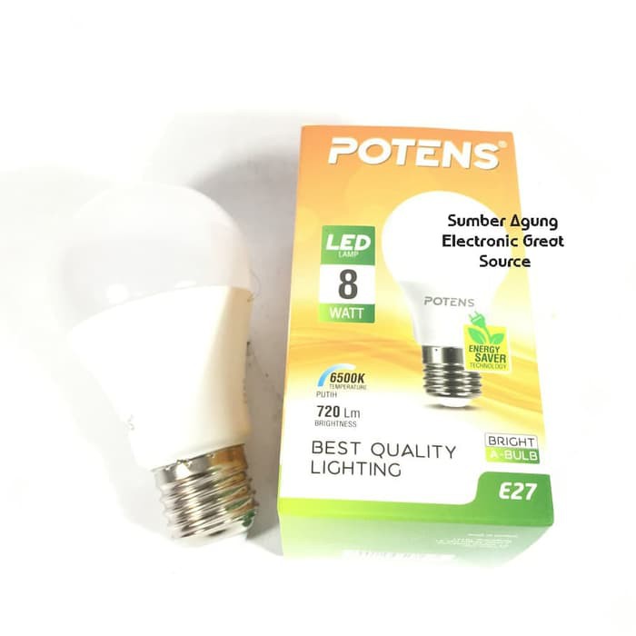 Lampu LED Potens 8W Terang 8 Watt Garansi 1 Tahun Super Terang