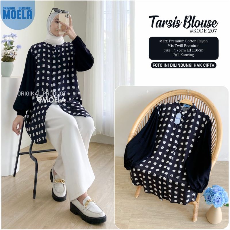 TARSIS BLOUSE LD 110cm // ATASAN WANITA ORIGINAL BERLABEL // BY MOELA-207