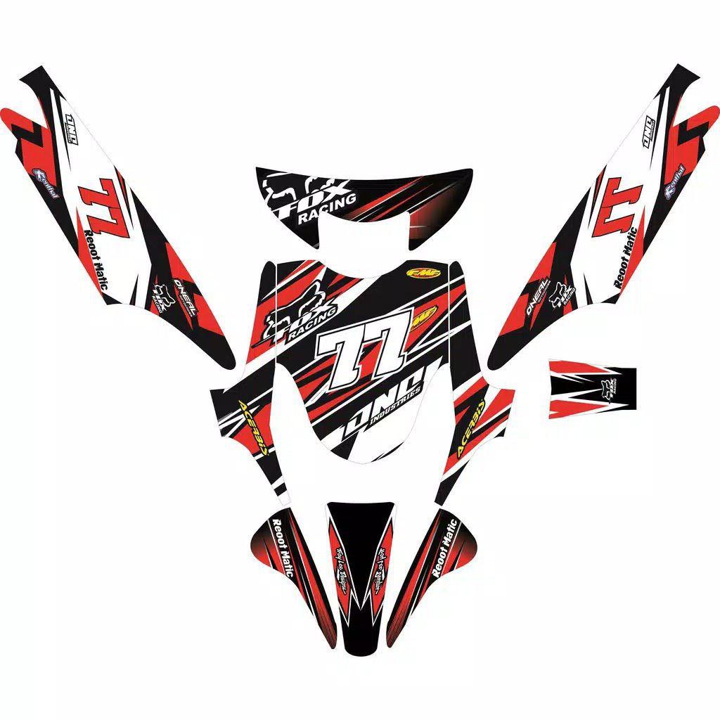 MIO SPORTY Decal sticker Stiker Dekal full body YAMAHA MIO SPORTY desain motif GRAFIS BISA CUSTOM