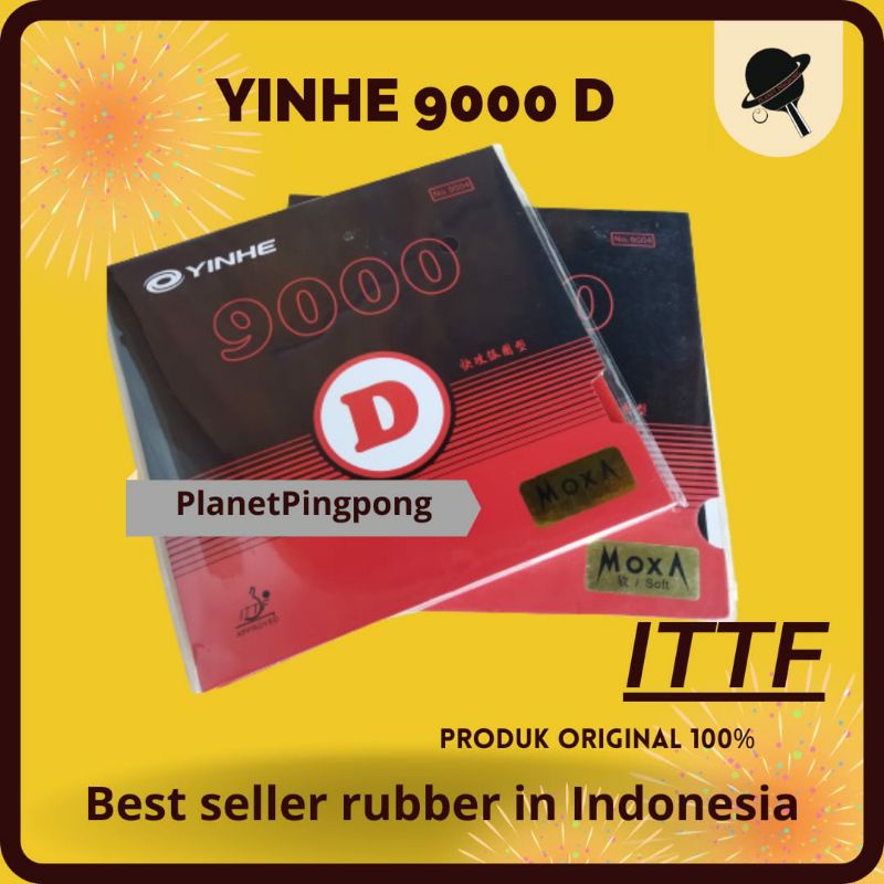 Yinhe 9000 D - Karet Pingpong Rubber Bet Bat Tenis Meja 9000D