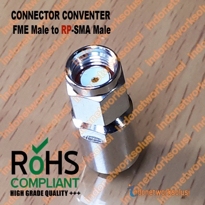 KONEKTOR CONNECTOR CONVERTER FME Male to RP-SMA Male