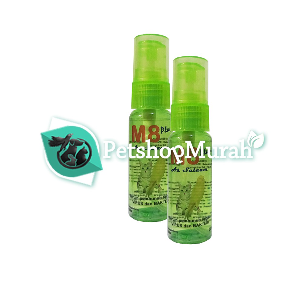 Obat Luka Burung Kucing Anjing M-8 Spray / M8 Plus / M - 8 Spray 20 ml