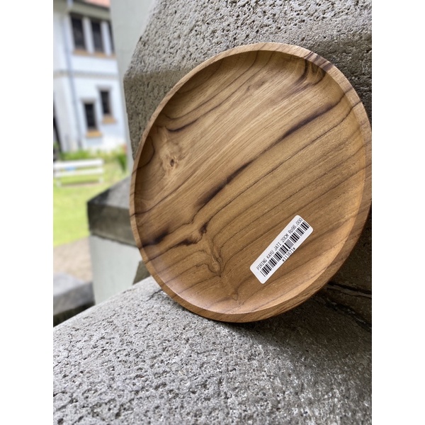Piring Kayu Jati 20cm