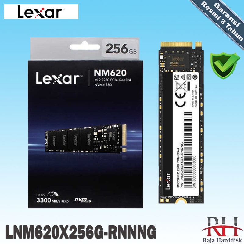 Lexar NM620 M.2 Pcie Gen3 Nvme 2280 256GB - SSD NM 620 M2 256 GB