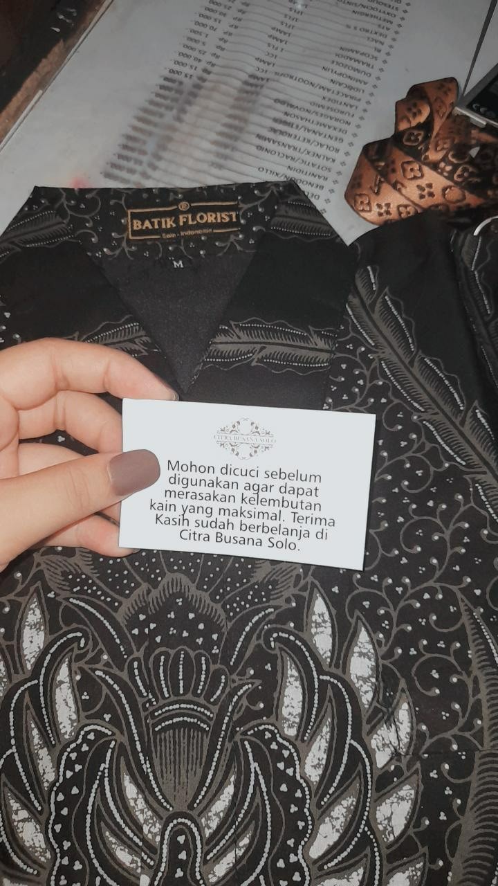 Peksi Lawasan Pendek Kemeja Batik Pria Katun Primisima Full Furing