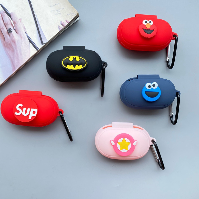 Case Pelindung Bahan Silikon Motif Kartun Untuk Samsung Galaxy Buds Dan Buds Plus