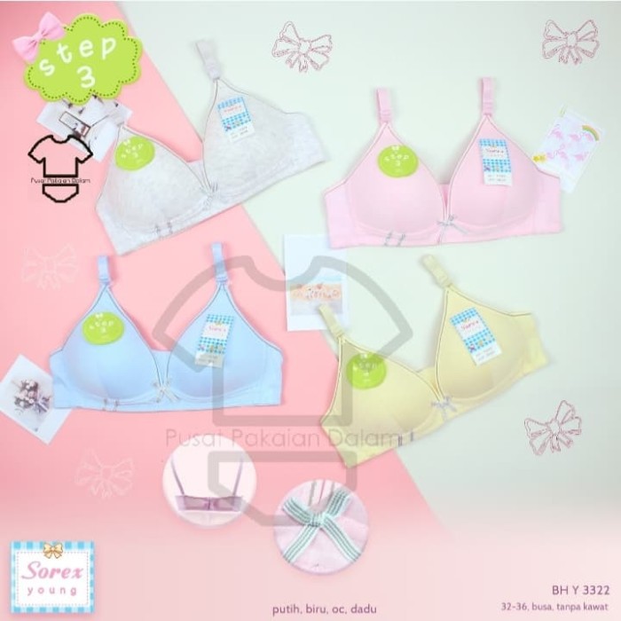 BH wanita tanpa kawat SOREX Y 3322