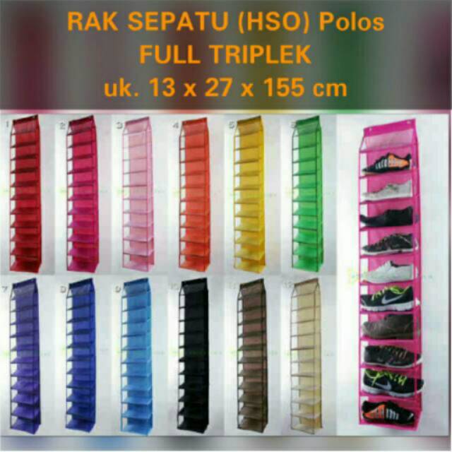 Rak sepatu non resleting full triplek (HSO)