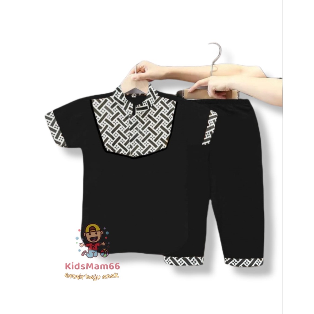 Gratis Ongkir Hari Ini Baju Koko Anak - Koko Anak Motif Batik Untuk Usia 1-5 Tahun Sudah Termasuk Pe