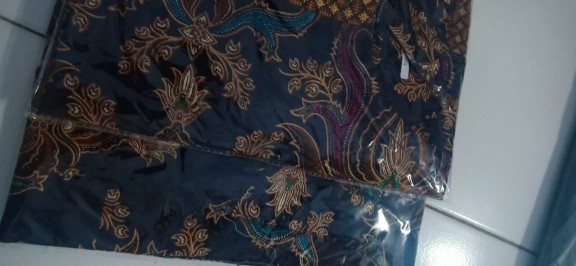 Sania Ruffle Batik Couple Ori Ndoro Jowi /gamis Batik Couple Murah