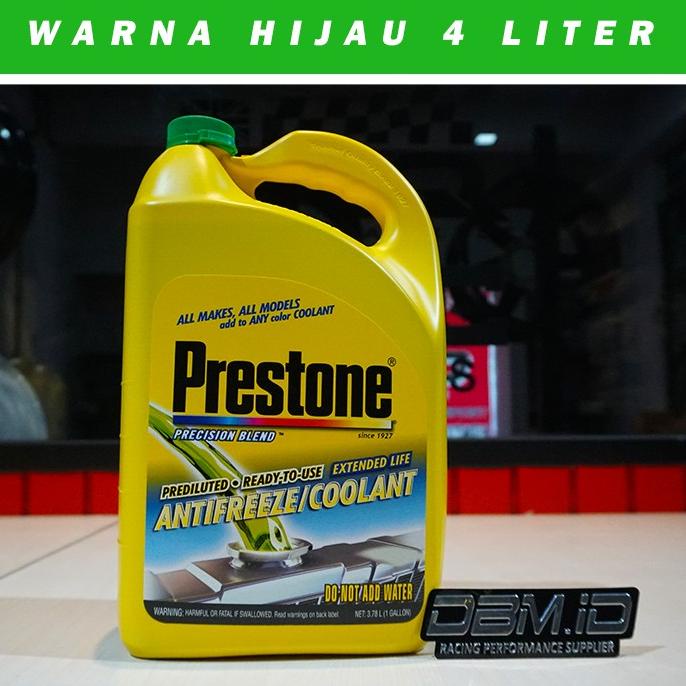 Air Radiator Mobil Motor Coolant PRESTONE Antifreeze 4 Liter