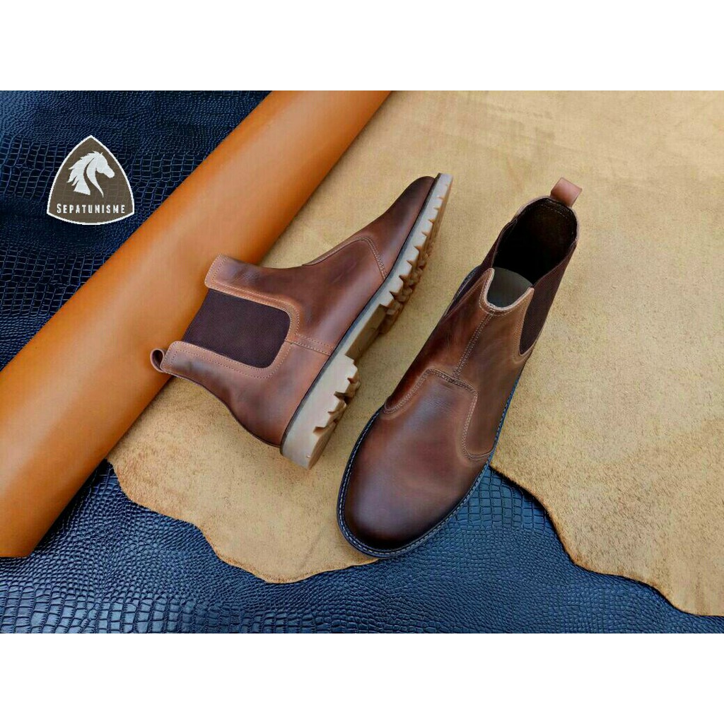 Sepatu Klasik Boots Klasik Sepatu Boots Kulit Pria Sepatunisme Boots Pria Chelsea Boots