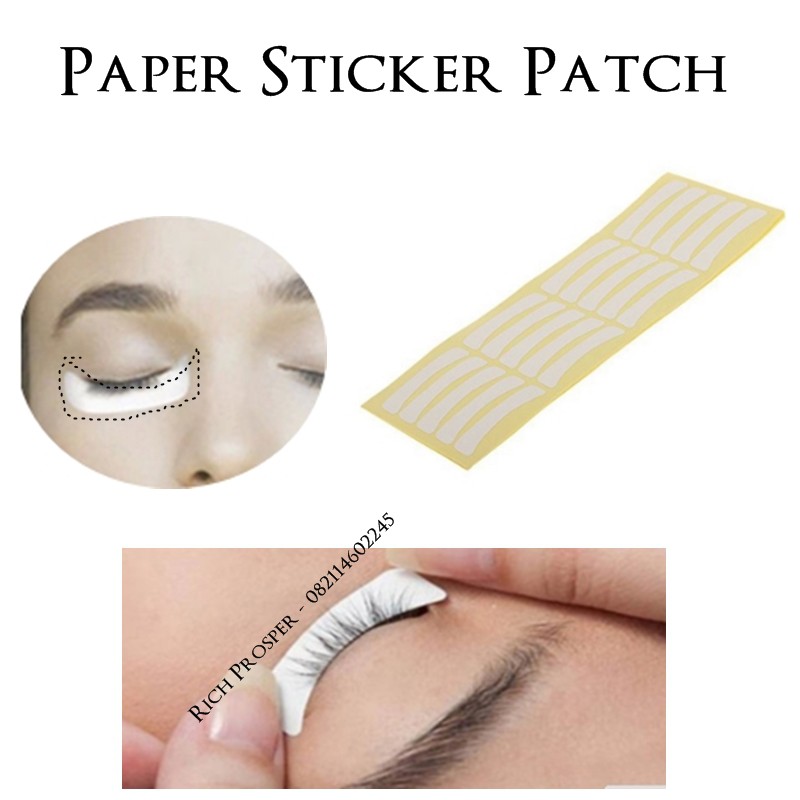 10pasang Paper Sticker Patch for Eyelash Extension - D06