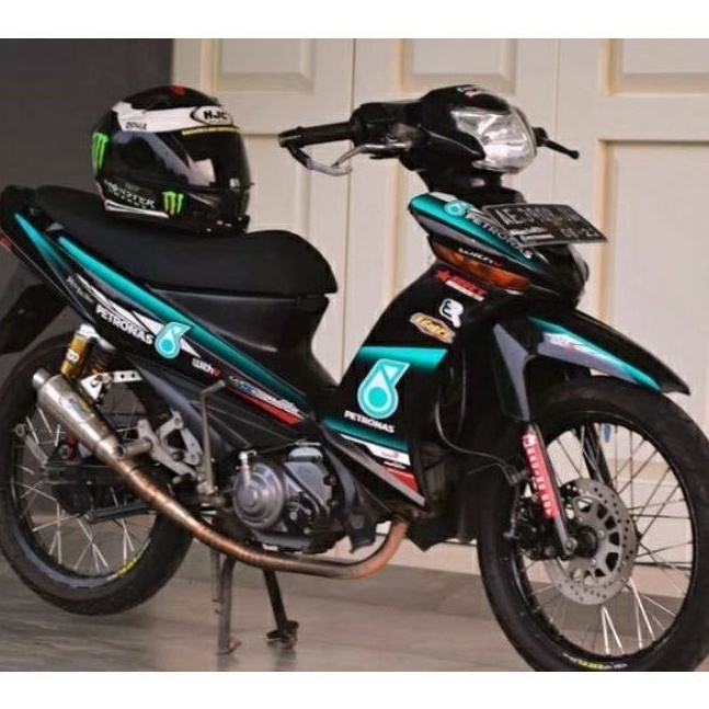 Striping Lis sticker vareasi Yamaha Vega ZR Petronas striping Vega ZR petronas striping Vega Terlari