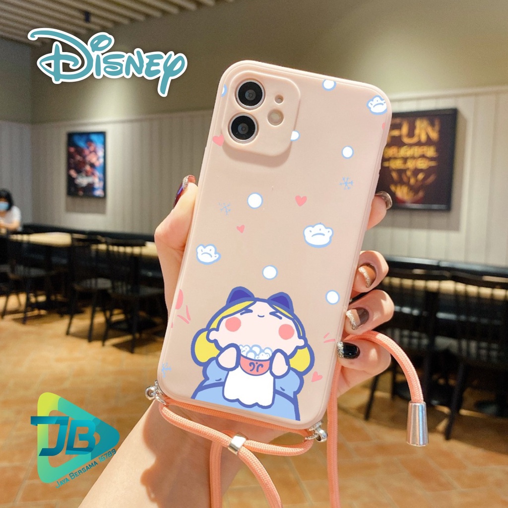 SOFTCASE SILIKON SLINGCASE TALI LANYARD STRAP PHONE MACARON PELINDUNG KAMERA DISNEY OPPO VIVO SAMSUNG XIAOMI REALME IPHONE ALL TYPE JB5346