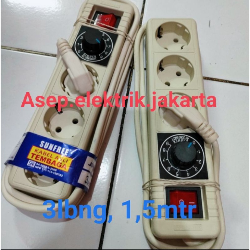 PENGATUR KECEPATAN STOP DIMMER 2000w AC DIMER GRINDA BOR KIPAS STOPKONTAK SPEED CONTROL TERMINAL