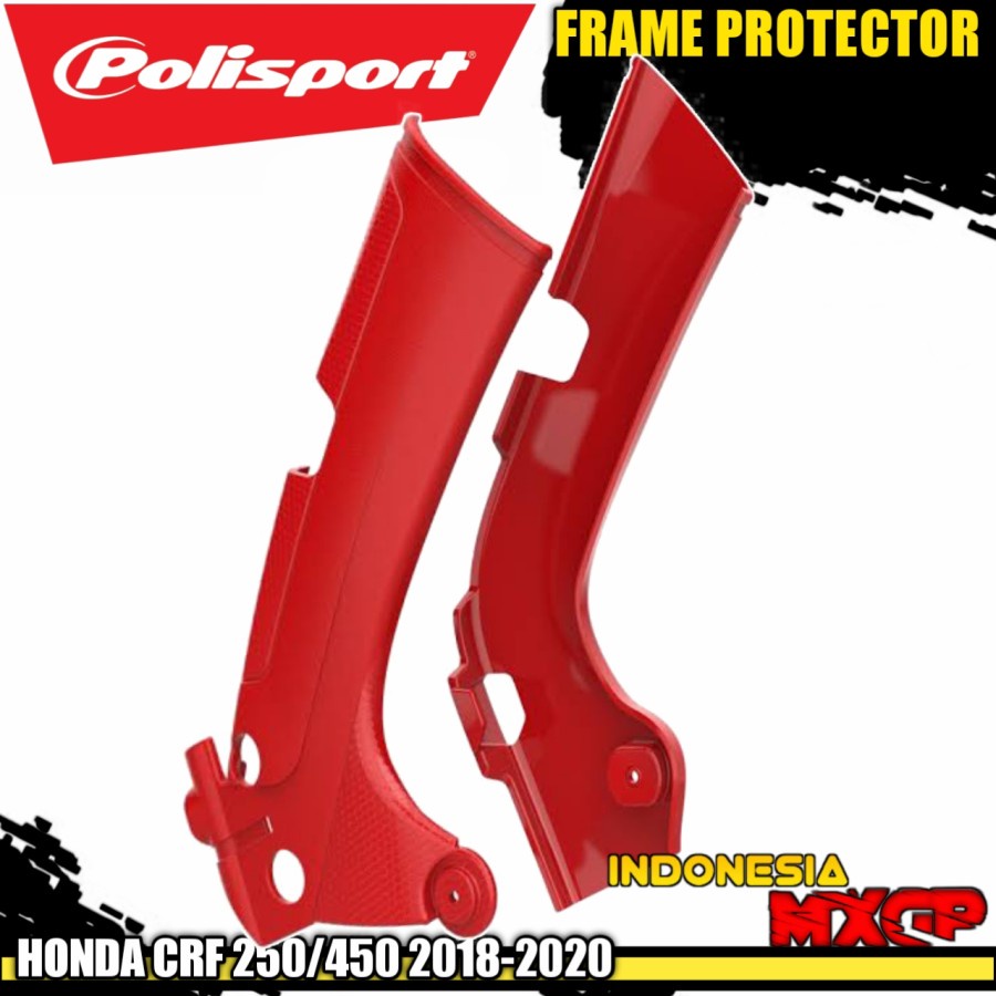 HONDA CRF 250 300 450 R RX 2017 2018 2019 2020 POLISPORT Frame Guard Cover Protector - Pelindung Ran