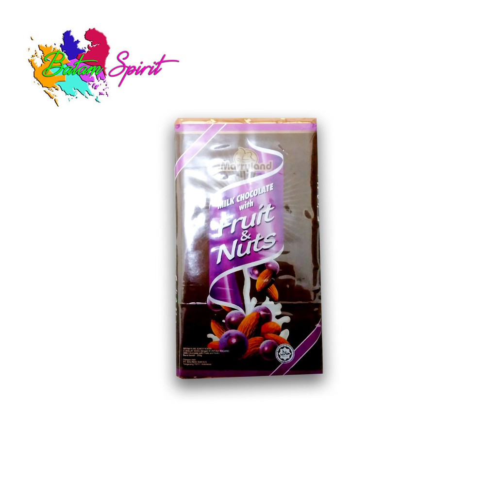 

MARRYLAND MILK CHOCOLATE FRUIT & NUTS 200GR