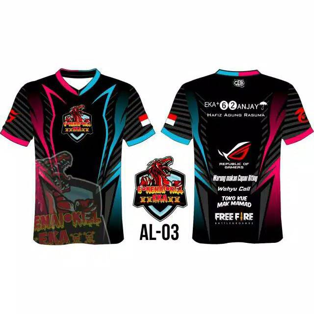 baju gaming esport