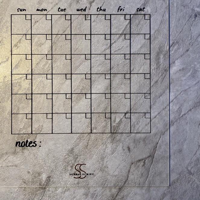

Kirim Langsung ✡ Acrylic MONTHLY PLANNER Vertical (Big Size)*