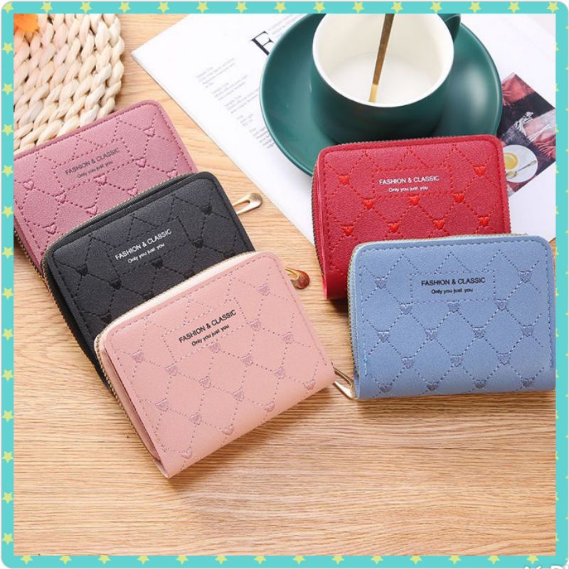 D 912 dompet wanita  lipat resleting import