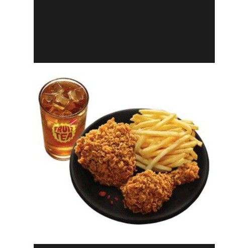 

Paket McD ayam 2 plus french fries