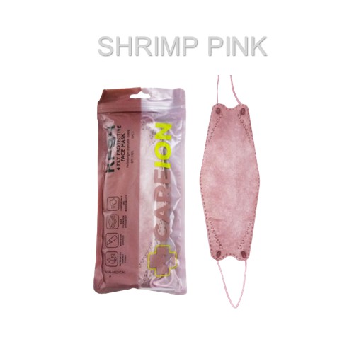 [Cuci Gudang] CAREION KF94 Dewasa Earloop isi 10pcs Shrimp Pink