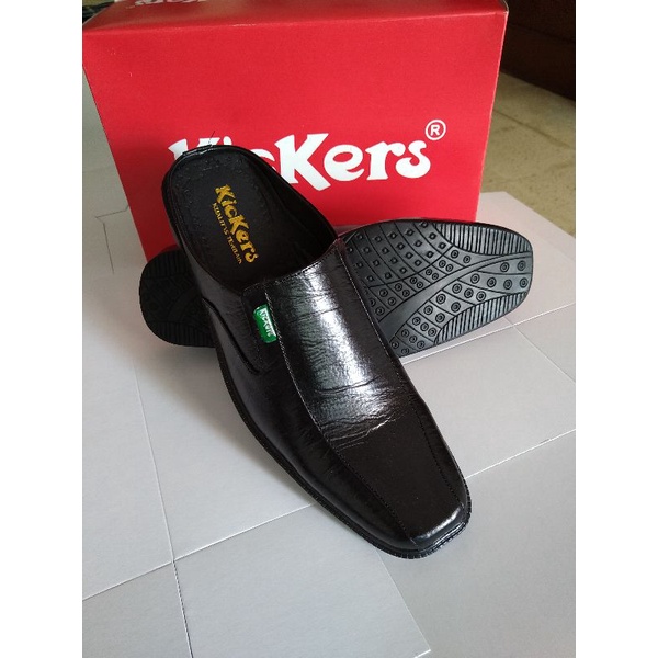 Sepatu Selop  Pria Kulit Asli Kickers Formal