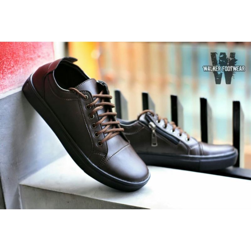 WALKER FOOTWEAR - PRIDE 1 | Sepatu Pria Zipper Resleting Original  Casually Alas Kaki