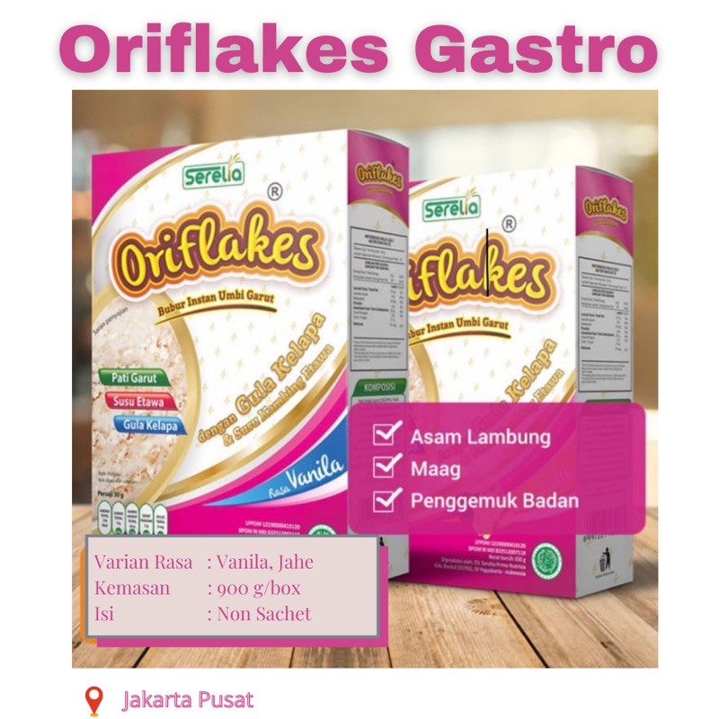 

Oriflakes Gastro untuk Asam lambung dan Maag 900gram
