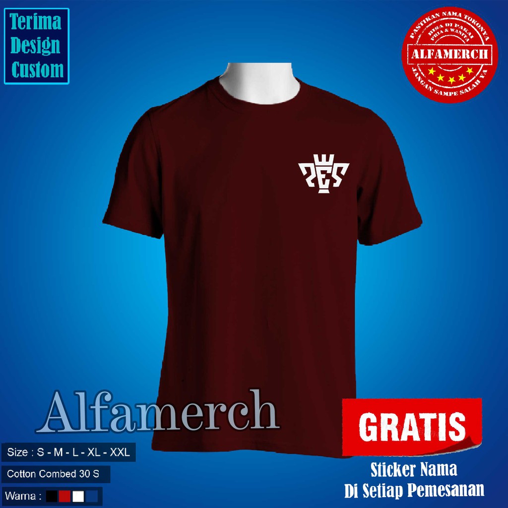 Baju / Kaos Distro / Tshirt PES 2021 SIMPLE keren (MUST HAVE) ALFAMERCH