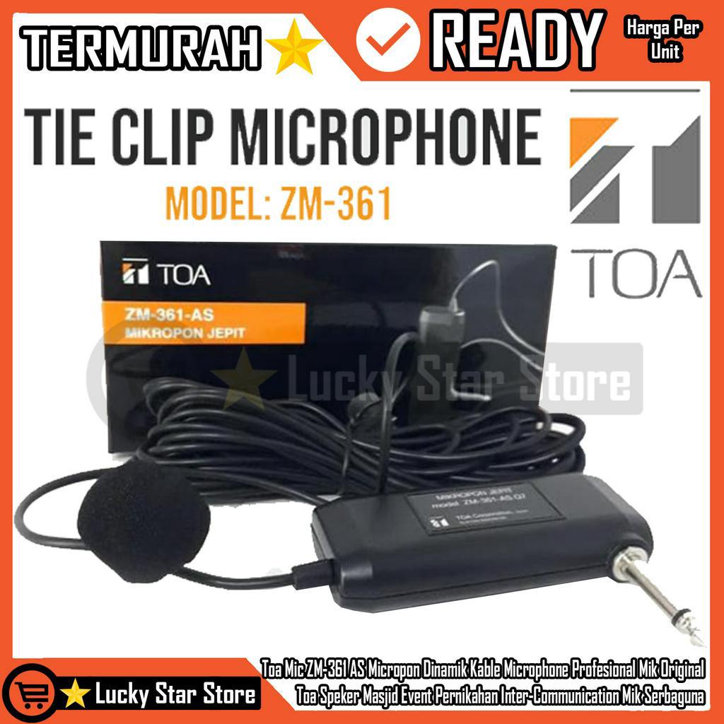 Toa Mic ZM-361 AS Micropon Dinamik Kable Microphone Profesional Mik Original Toa Speker Masjid Event