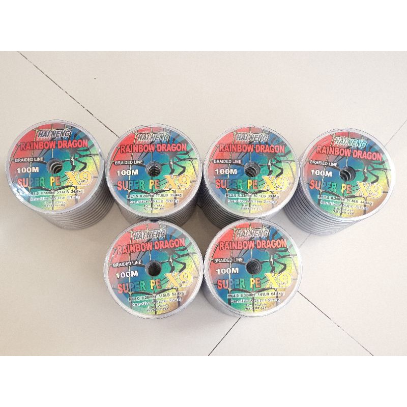 PE HAI NENG RAINBOW DRAGON X9 100M (multi)