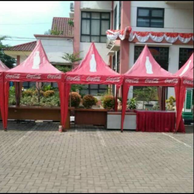 Tenda kerucut 2x2 custom Branding