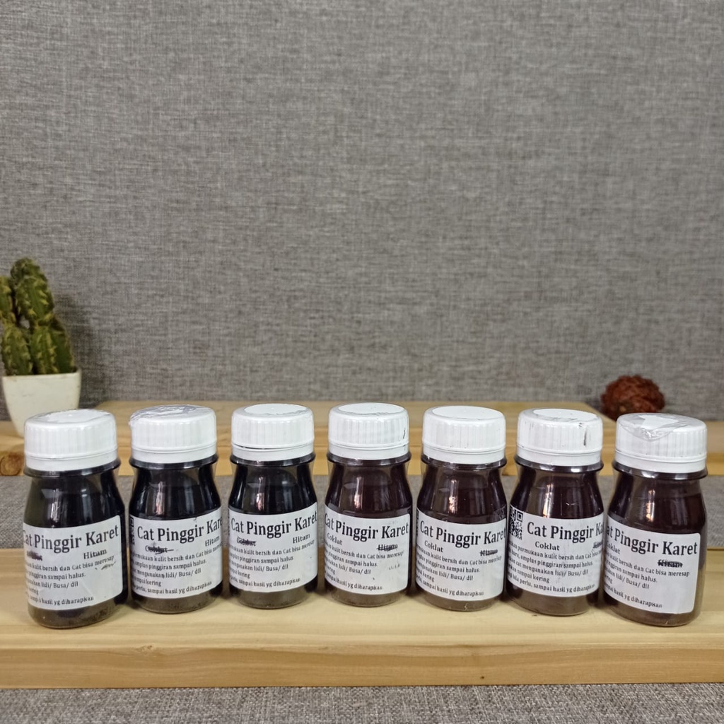 Cat Pinggir Kulit Karet Tas Sabuk Gesper Doff