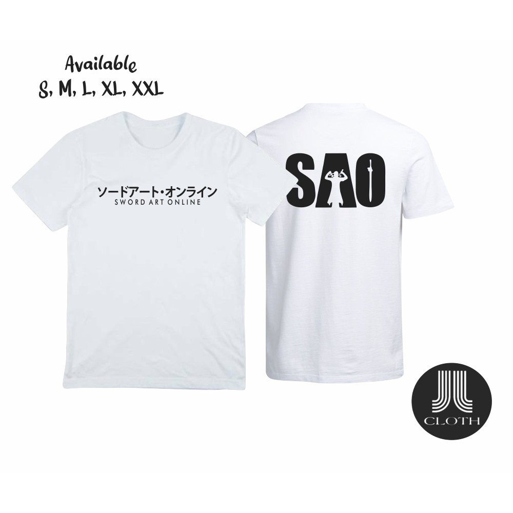 T SHIRT BAJU KAOS ANIME SWORD ART ONLINE KIRITO ASUNA SAO JAPANESE CULTURE