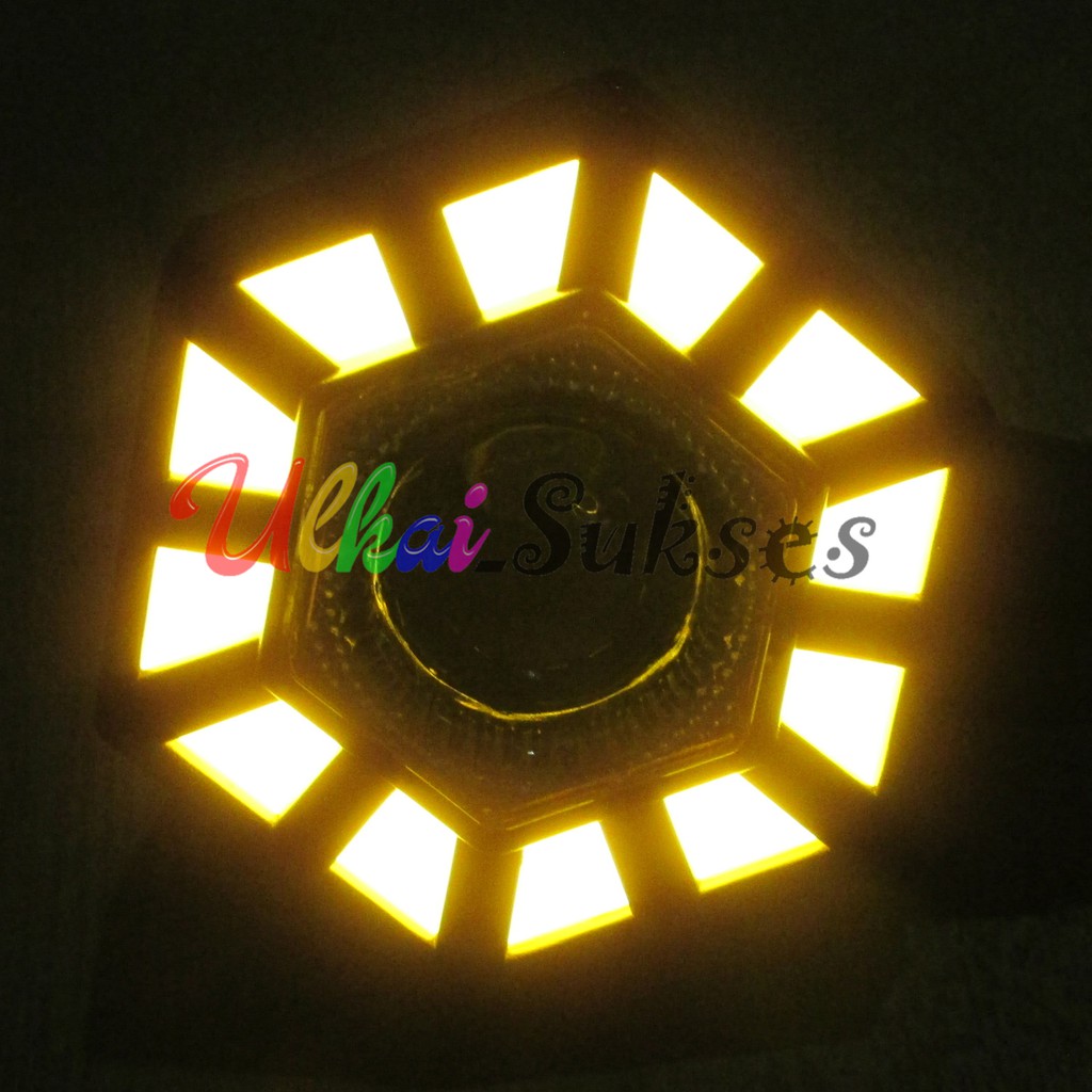 Lampu Sein Motor LED l Variasi Aksesoris Sen Mini Model Matahari Cahaya Berjalan Arus DC LED 12V Universal Murah