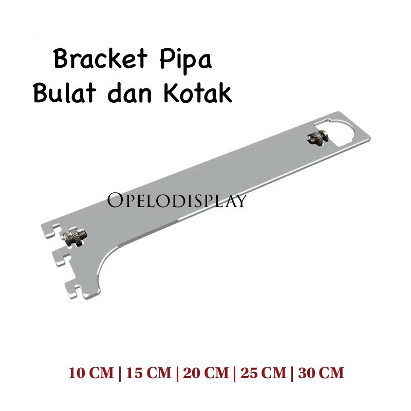 BRACKET PIPA KOTAK / BULAT MULTIFUNGSI 15 CM