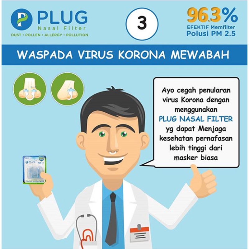 Plug Nasal Filter Hidung isi 2 pcs