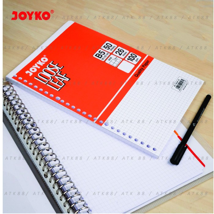 

kertas- loose leaf b5 joyko kotak 50 lembar -kertas.
