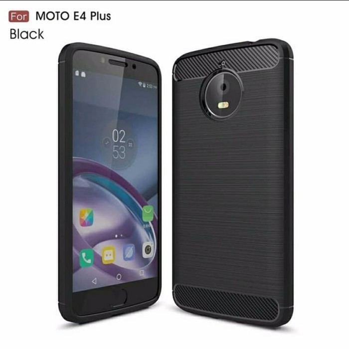 SOFTCASE MOTOROLA E4 PLUS - SLIM FIT CARBON MOTO E4 PLUS MOTO E4+ - BC