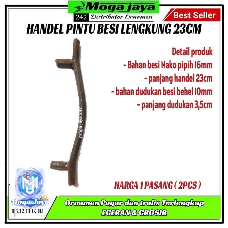 handel pintu pagar besi pegangan pintu besi