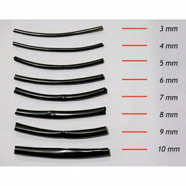 SELANG PEMBUNGKUS KABEL 4 MM / SELONGSONG KABEL PVC ANTI PANAS 4 MM