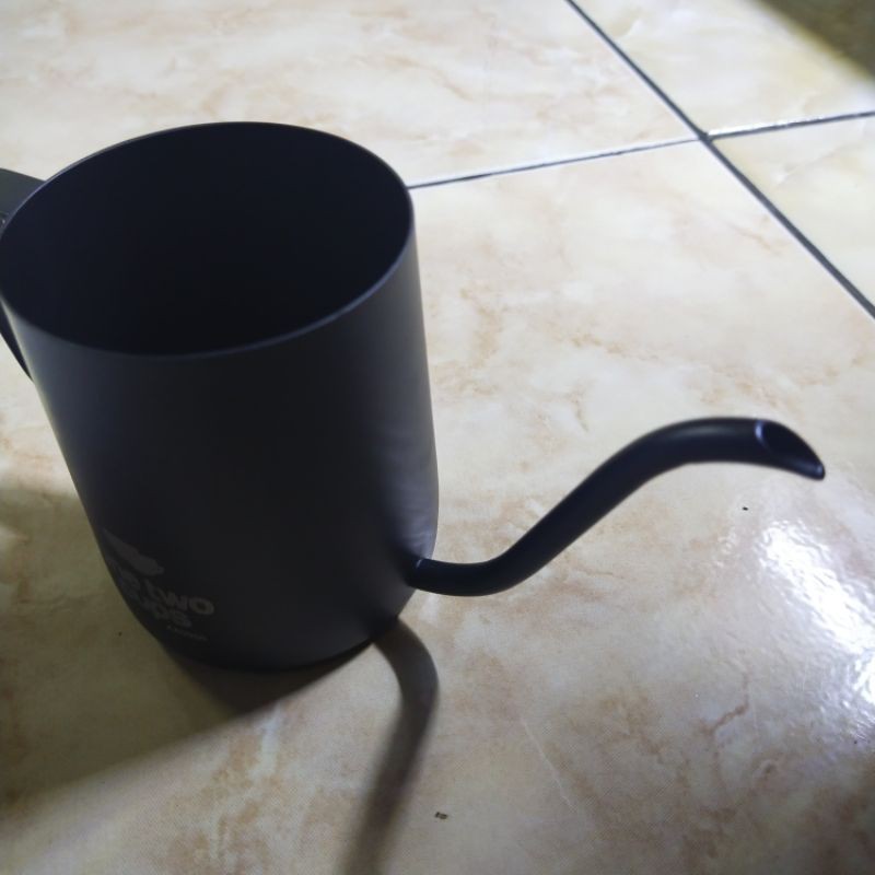 teko gooseneck 350 ml hitam teflon