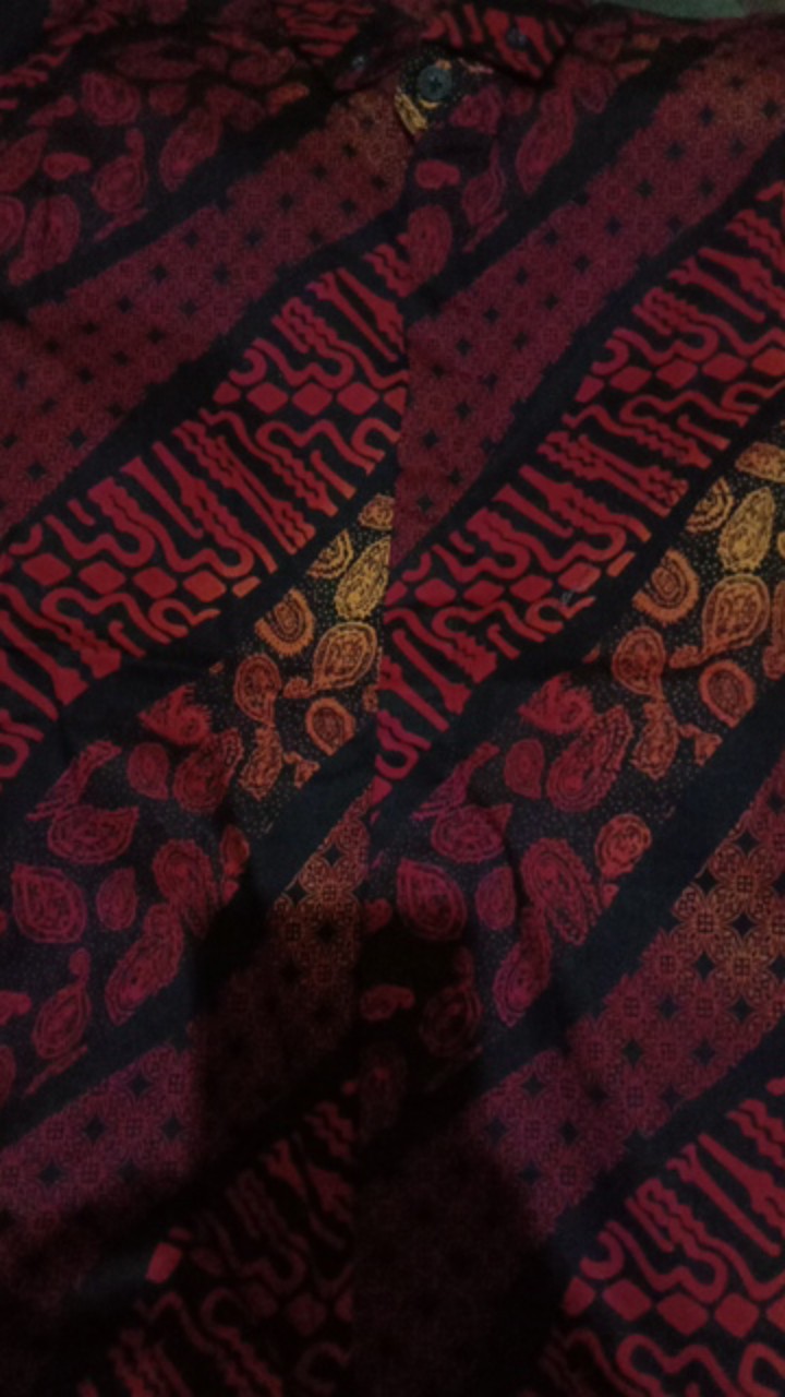 Bswart Batik Hrb026 Kenongo Hem Pendek Padi Pekalongan M L Xl Batik Pria Murah Modern Grosir Batik